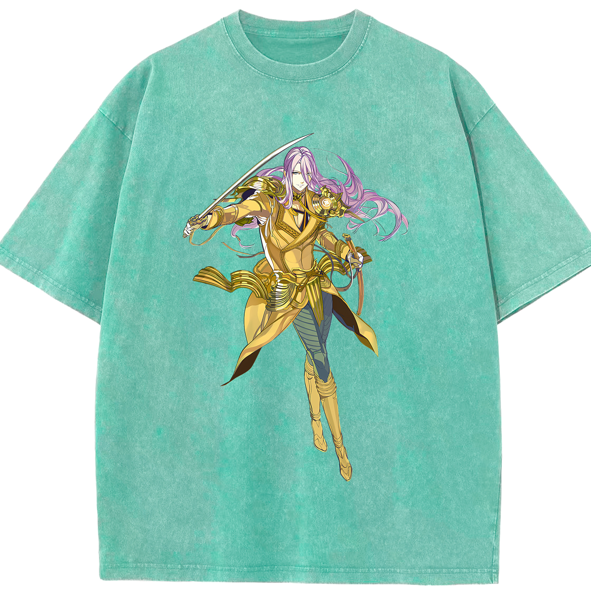 （画像用） 刀剣乱舞 Touken Ranbu 綿100% ヴィンテージ風 半袖Tシャツ（フロントプリント）